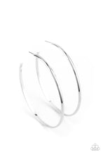 Load image into Gallery viewer, Paparazzi Basic Bombshell Silver Hoop Earrings
