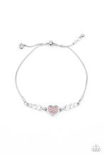 Load image into Gallery viewer, Paparazzi Big Hearted Beam - Pink Heart Bracelet - Life of the Party Exclusive Jan 2021
