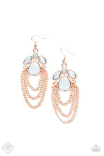 Load image into Gallery viewer, Paparazzi Opalescence Essence Rose Gold Earrings with Opalescent White Beads - Fashion Fix
