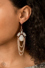 Load image into Gallery viewer, Paparazzi Opalescence Essence Rose Gold Earrings with Opalescent White Beads - Fashion Fix
