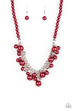 Load image into Gallery viewer, Prim and POLISHED Red Pearl Bead Short Necklace
