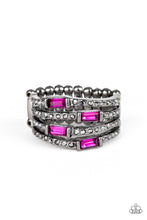 Load image into Gallery viewer, Paparazzi Royal Reflections Pink and Gunmetal Black Ring
