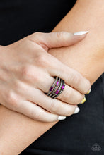 Load image into Gallery viewer, Paparazzi Royal Reflections Pink and Gunmetal Black Ring
