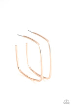 Load image into Gallery viewer, Paparazzi Brazen Beauty Rose Gold Hoop Earring

