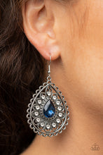 Load image into Gallery viewer, Paparazzi Eat, Drink and BEAM Merry Blue Earrings
