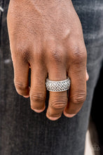 Load image into Gallery viewer, Paparazzi Survival Skills Chevron Pattern Men&#39;s Ring Choose from Brass and Silver
