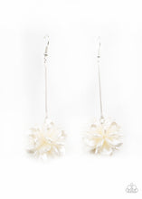 Load image into Gallery viewer, Paparazzi Swing Bing White Earrings - Life of the Party Exclusive January 2021
