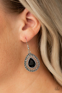 Limo Service Black Earrings