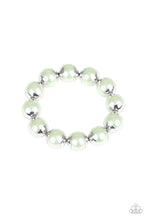 Load image into Gallery viewer, Paparazzi One Woman Show-Stopper - Oversized Green Pearl Stretch Bracelet
