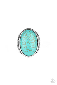 Stonehenge Garden Blue Turquoise Stone Ring