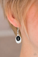 Load image into Gallery viewer, As Humanly POSH-ible Black Earring
