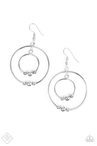 Paparazzi Center of Attraction Silver Earrings - Fashion Fix May 2019