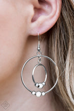 Load image into Gallery viewer, Paparazzi Center of Attraction Silver Earrings - Fashion Fix May 2019
