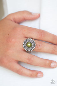 Regal Royal Olive Green Pearl Ring