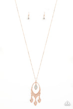 Load image into Gallery viewer, Royal Iridescence Long Rose Gold Necklace
