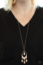 Load image into Gallery viewer, Royal Iridescence Long Rose Gold Necklace
