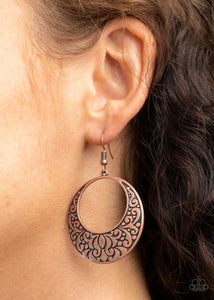 Paparazzi Secret Groves Cooper Hoops Earrings