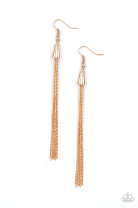 Shimmery Streamers Earrings - Gold or Silver