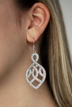 Load image into Gallery viewer, A Grand Statement White Rhinestone Earrings Paparazzi
