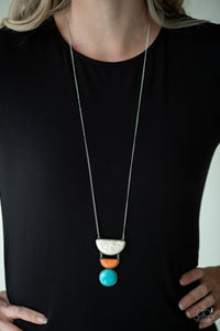 Desert Mason - Long Stone Necklace (Choose from Multicolor or White)