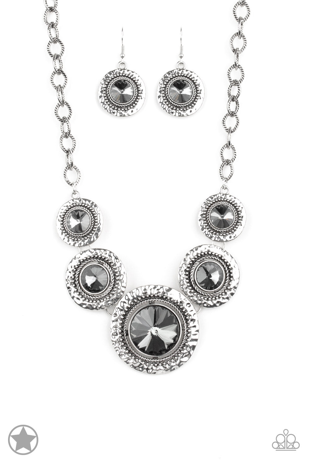 Global Glamour Silver Blockbuster Necklace