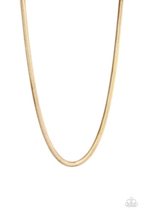 Paparazzi Kingpin Men's Gold Snake Necklace