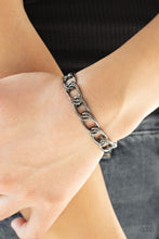 Load image into Gallery viewer, Paparazzi - Link Tank - Gunmetal Black Cuff Bracelet
