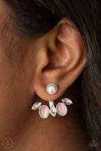 Load image into Gallery viewer, Paparazzi Modern Sophistication Pink Moonstone Double Sided Post Earrings
