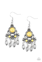 Load image into Gallery viewer, Paparazzi No Place Like Homestead Yellow Stone Earrings
