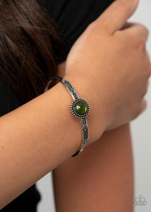 Paparazzi - Piece of Mind - Green Cuff Bracelet