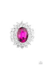 Load image into Gallery viewer, Secret Garden Glow Pink Ring with Rhinestone
