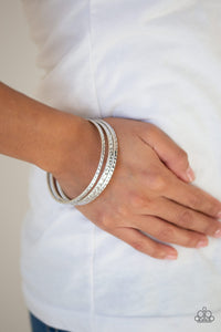 Paparazzi - Casually Couture - Silver Bangle Bracelet