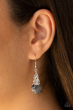 Load image into Gallery viewer, Paparazzi Dreamy Silver Cat Eye&#39;s Earrings
