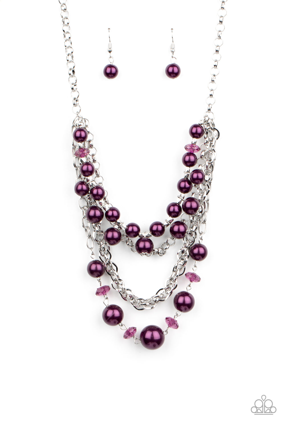 Paparazzi - Rocking Rockette - Purple Pearl Necklace