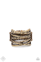 Load image into Gallery viewer, Paparazzi - Switching Gears - Brass Ring - Fashion Fix Jan 2021
