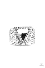 Load image into Gallery viewer, Paparazzi Triathlon Silver Triangle Shape Men&#39;s Ring
