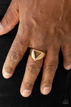 Load image into Gallery viewer, Trident Men&#39;s Gold Ring
