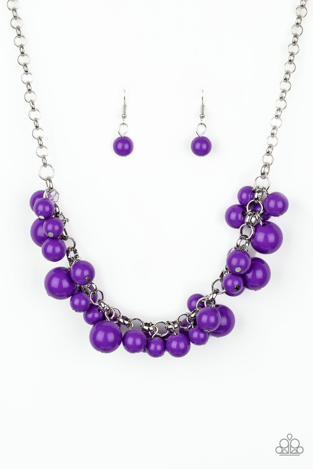 Paparazzi - Walk this Broadway - Purple Short Necklace