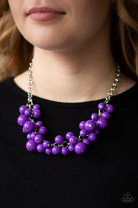 Paparazzi - Walk this Broadway - Purple Short Necklace