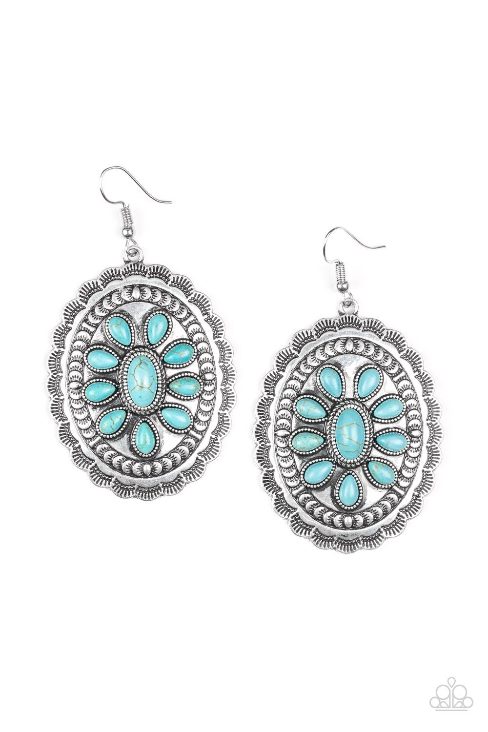 Paparazzi Absolutely Apothecary Turquoise Stone Earrings