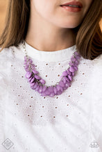 Load image into Gallery viewer, Fashion Fix Glimpses of Malibu July 2020 Colorfully Clustered Purple Necklace
