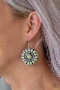 Paparazzi Desert Palette Green Stone Earrings