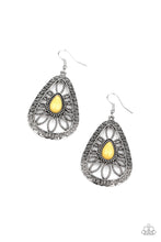 Load image into Gallery viewer, Paparazzi Floral Frill Yellow Earrings
