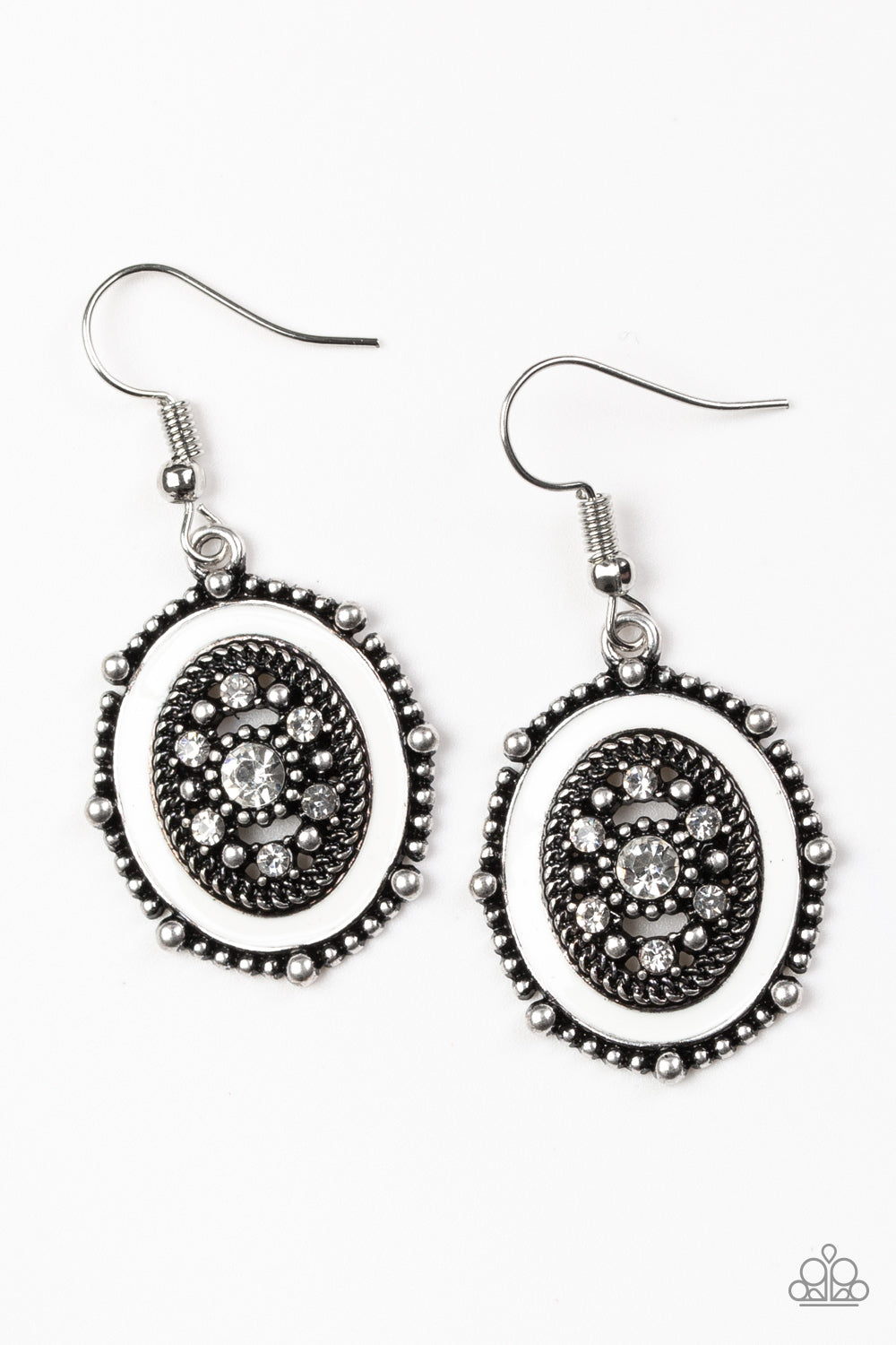 Picture of Wealth - White Earrings