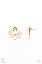 Load image into Gallery viewer, Paparazzi Completely Surrounded - Gold Post Earrings
