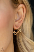 Load image into Gallery viewer, Paparazzi Completely Surrounded - Gold Post Earrings
