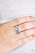 Load image into Gallery viewer, Paparazzi Flirting with Sparkle Pink Rhinestone Ring
