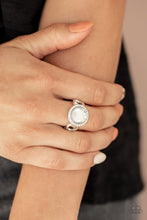 Load image into Gallery viewer, Paparazzi It&#39;s Gonna Glow White Solitaire Rhinestone Ring
