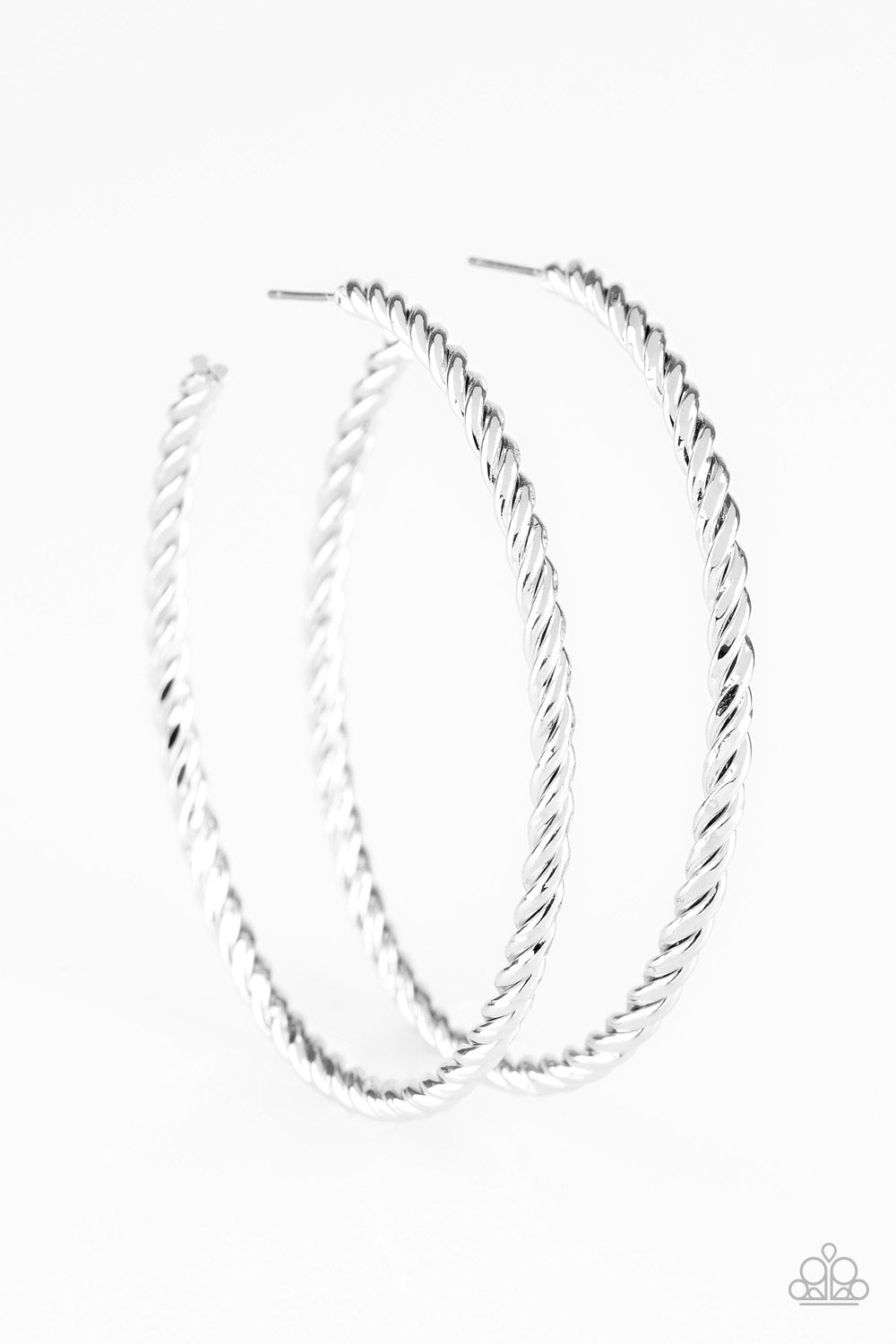 Keep It Chic - Silver Hoop Earrings