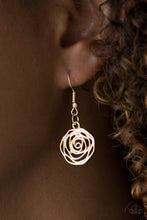 Load image into Gallery viewer, Rosy Rosette Gold Necklace
